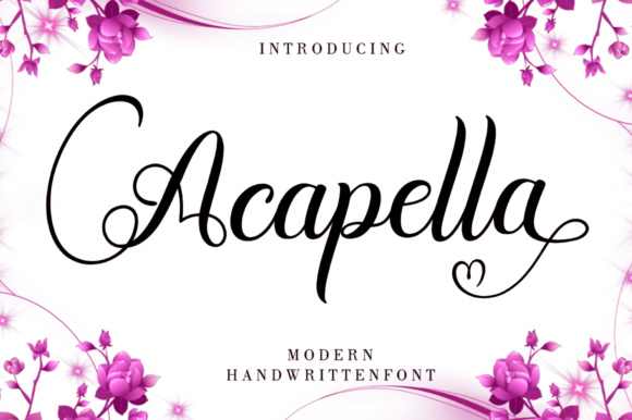 Acapella Font for Handmade Branding