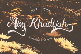 Aisy Khadijah Font for Elegant Handmade Branding