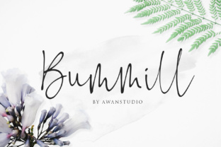 Bummill: The Elegant Script Font for Crafters