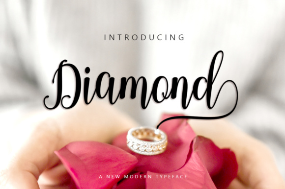 Diamond Script Font for Modern Branding