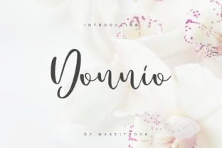 Donnio Script Font for Elegant Editorial Design