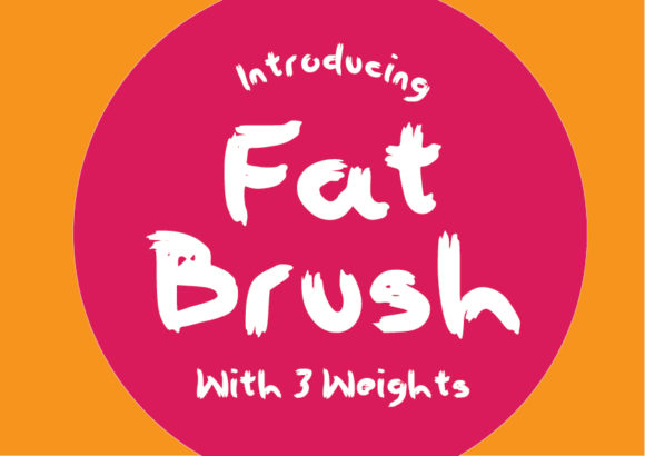 Fat Brush Font for Bold Web Headers