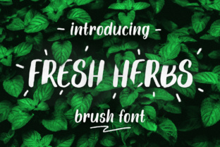 Fresh Herbs Font for Small Business Branding