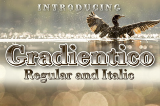 Gradientico: A Retro Serif Font for Bold Branding