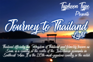 Journey to Thailand Light Font for Crafters