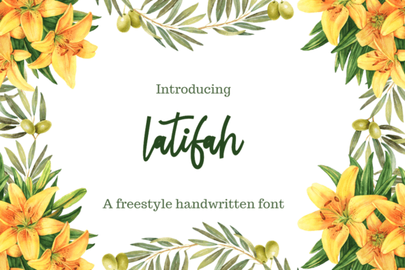 Latifah Font: Quirky Handwritten Style for Web