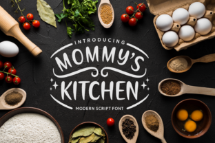 Mommy s Kitchen Font for Editorial Design