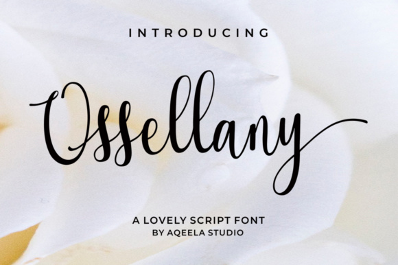Ossellany Script Font for Elegant Branding