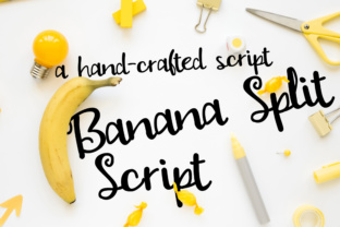 PN Banana Split Script Typeface for Casual Branding