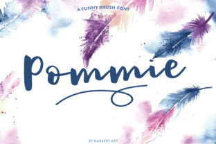 Pommie: The Modern Script Font for Crafters