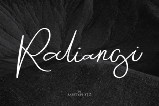 Raliangi: A Modern Script Font for Web Headers
