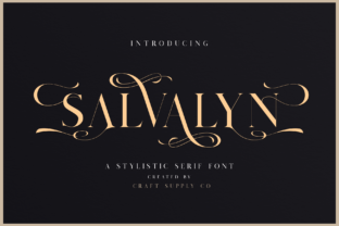 Salvalyn: An Elegant Serif Font for Editorial Design