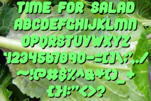 Time for Salad: A Playful Sans Serif Font for Makers