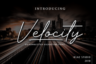 Velocity Signature Font for Elegant Branding