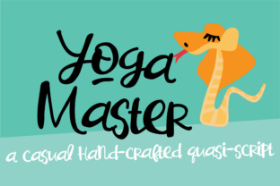 Yoga Master Font for Handmade Branding